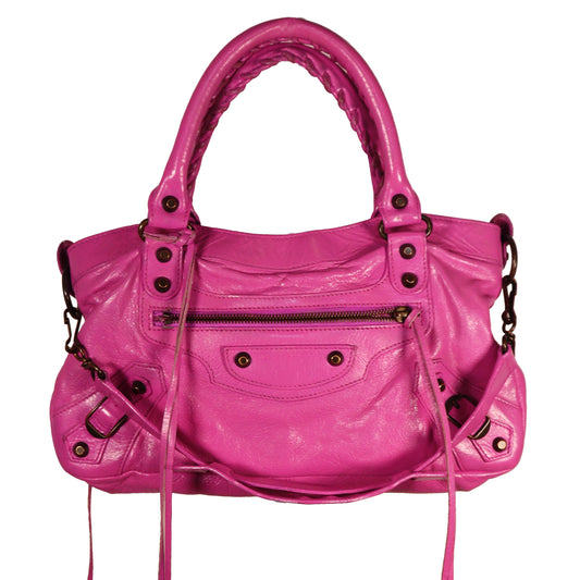 BALENCIAGA CITY BAG PINK SMALL