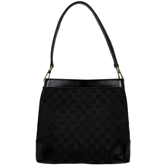 GUCCI TOTE GG TOTAL BLACK CANVAS