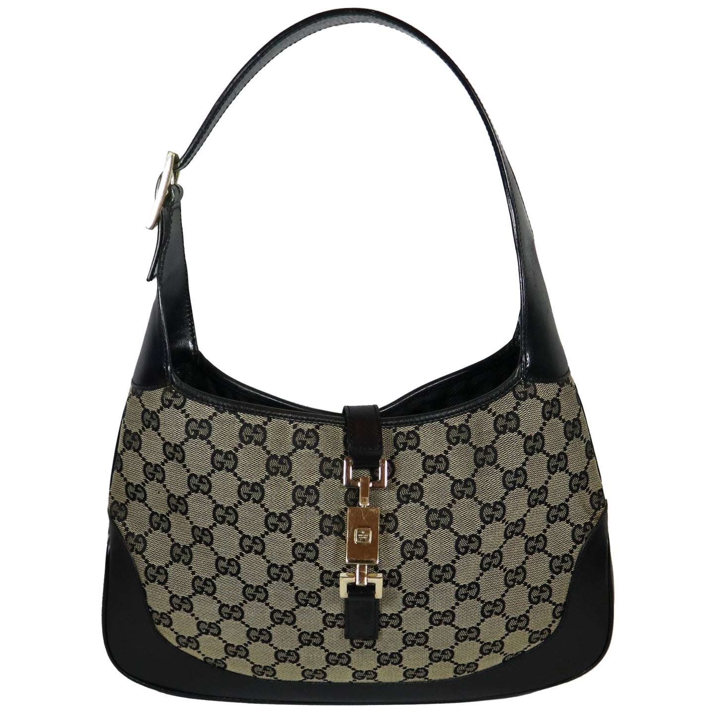 GUCCI JACKIE BLACK CANVAS