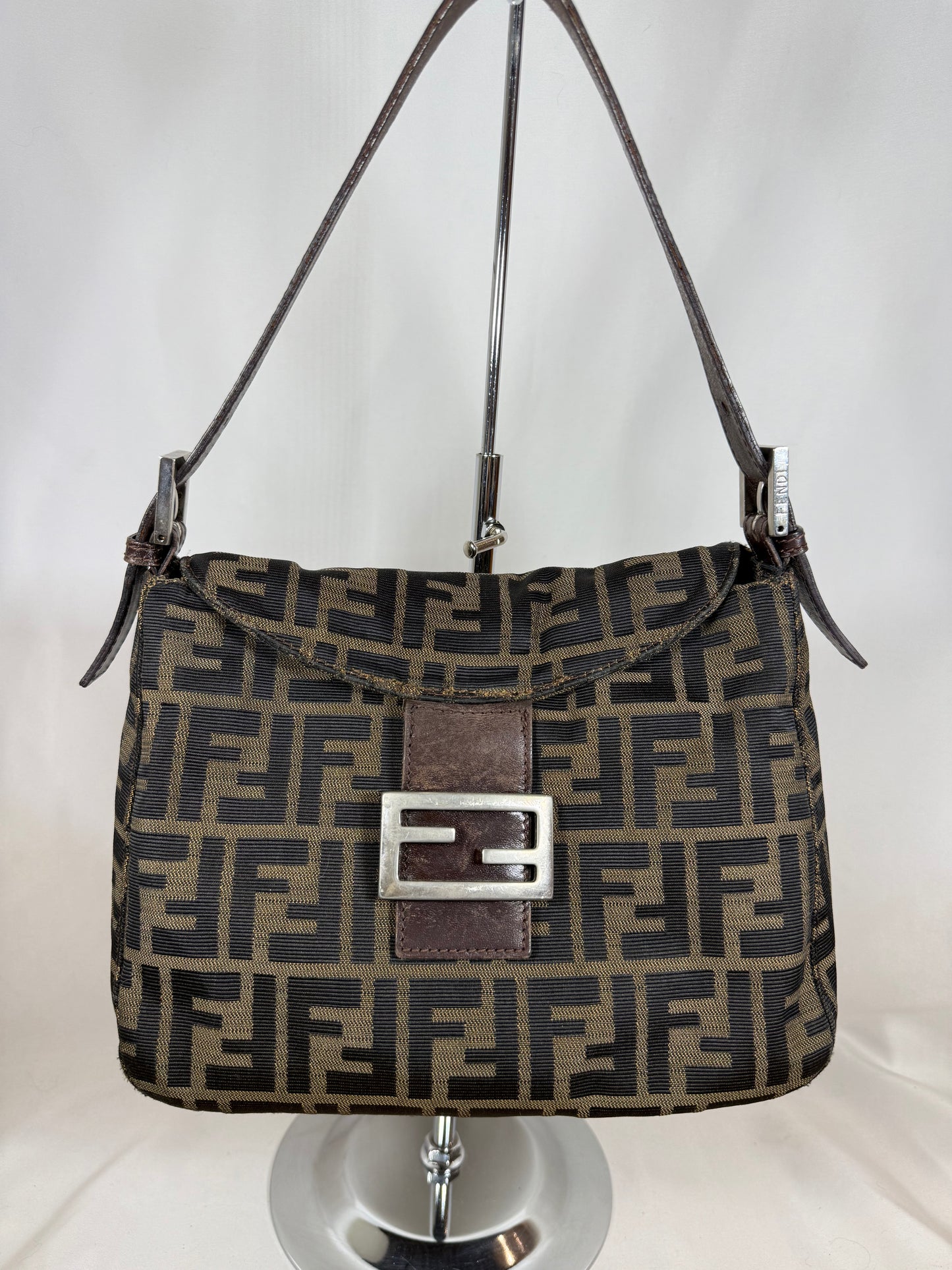 FENDI ZUCCA SHOULDER BAG