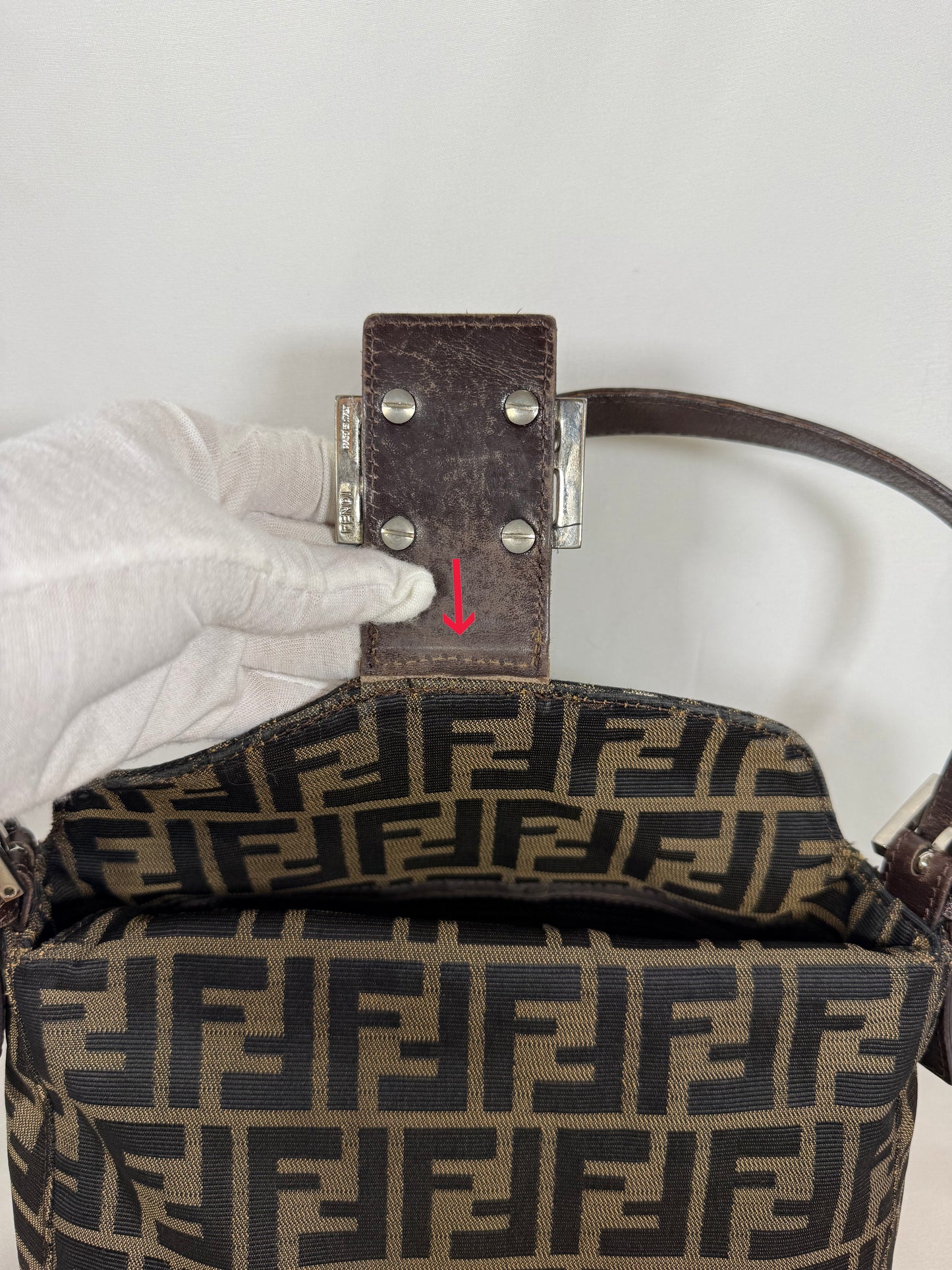 FENDI ZUCCA SHOULDER BAG